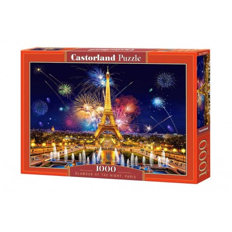 Puzzel Vuurwerk rond de Eiffel Toren, Parijs 