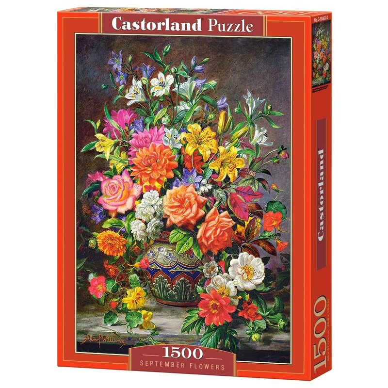 bedelaar gat helpen Castorland puzzel Bloemen van september Puzzel 1500 Stuks...