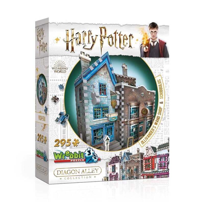 Puzzel Harry Potter 3D Puzzle DAC Ollivander's Wand Shop & Scribbulus Writing Implements