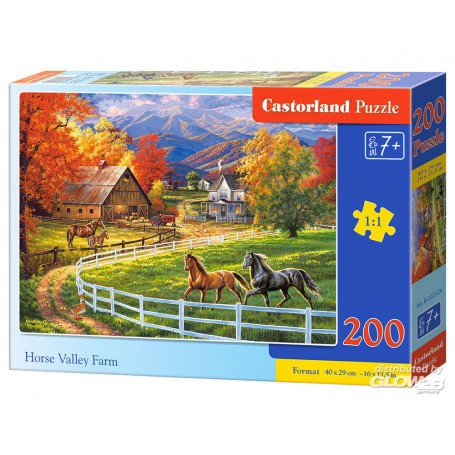 Horse Valley Farm, puzzel van 200 stukjes 