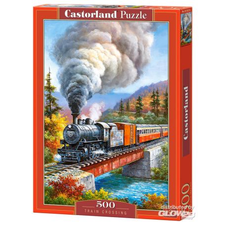 Puzzel Train Crossing, Puzzle 500 Teile 