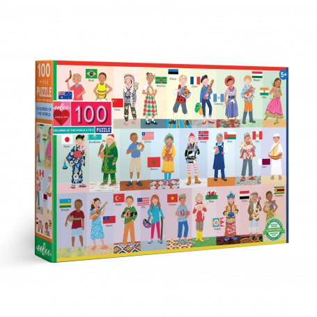 KINDEREN VAN DE WERELD 100 STUKS Puzzels voor kinderen