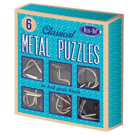HQ 6 METALEN PUZZELS (verkocht door 4) Puzzles