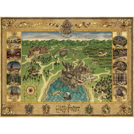 Harry Potter puzzel Zweinsteinkaart (1500 stukjes) 