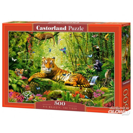 Puzzel His Majesty, the Tiger Puzzle 500 Pieces 